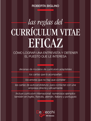 cover image of Las reglas del currículum vitae eficaz